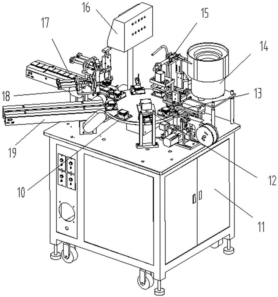 一种散热片胶钉安装贴胶一体机-专利