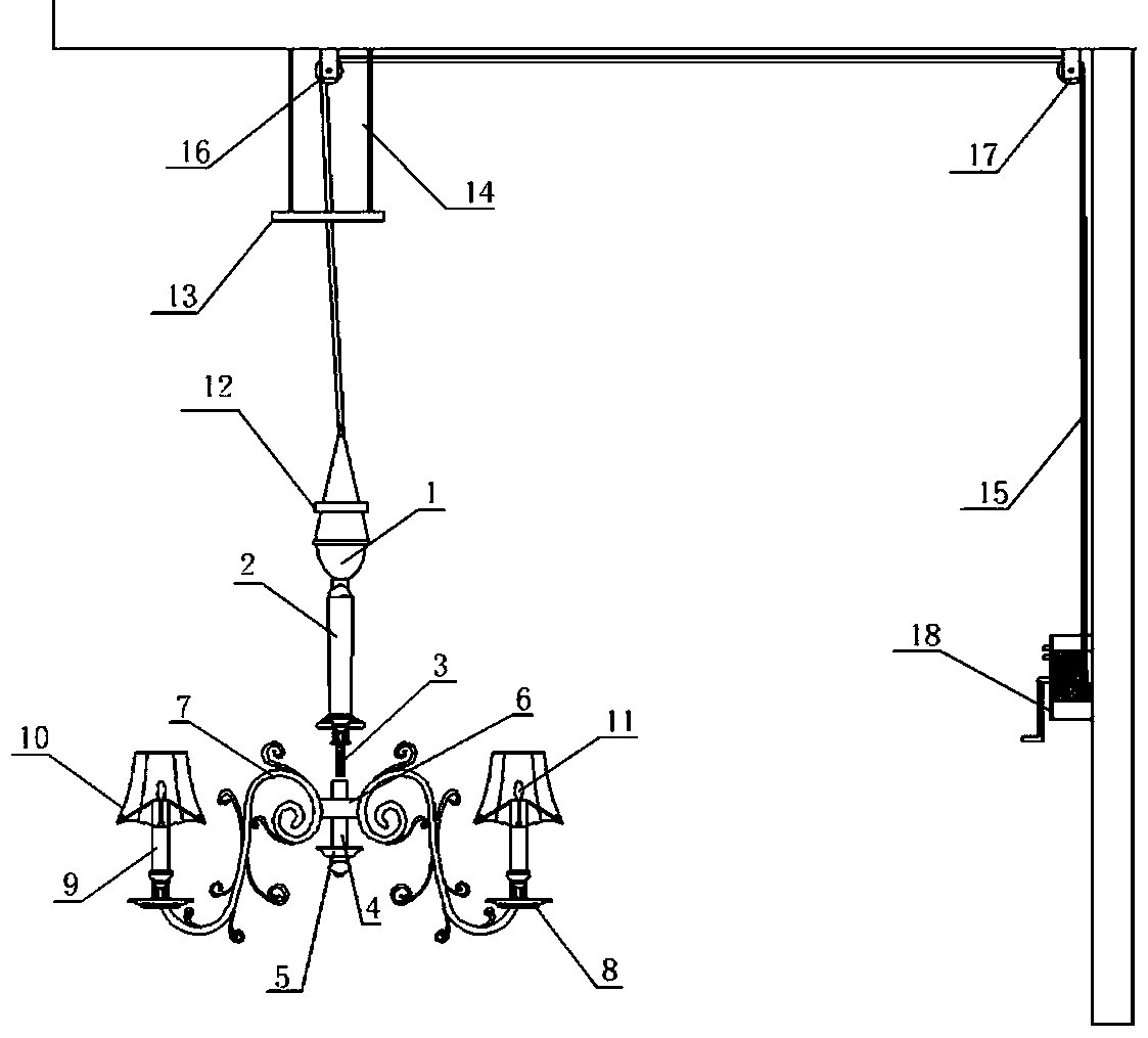 一种方便检修的吊灯-专利