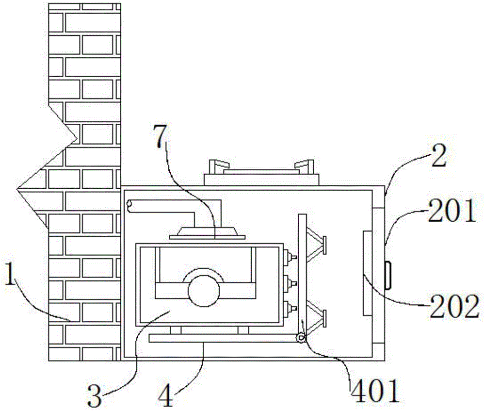 一种易拆装的橱柜式储水热水器-专利