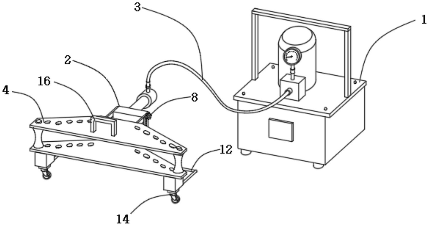 一种便携式数控液压弯管弯排机-专利