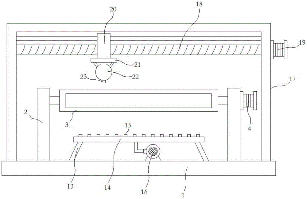 一种避免变形的微波炉铁件加工的喷涂设备-专利