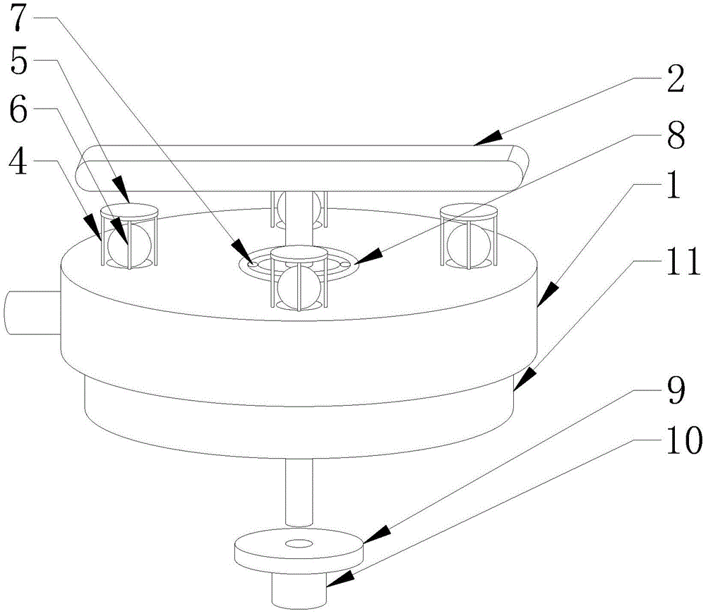 一种水处理水下用可旋转的曝气装置-专利