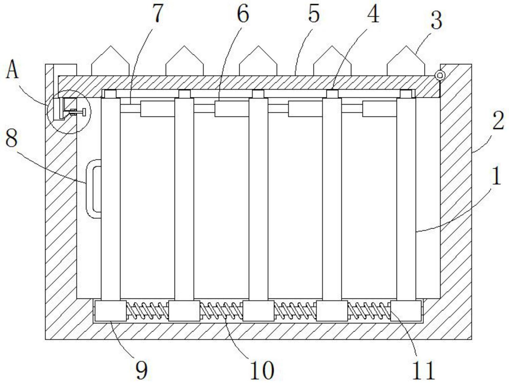一种结构牢固的园林栅栏-专利