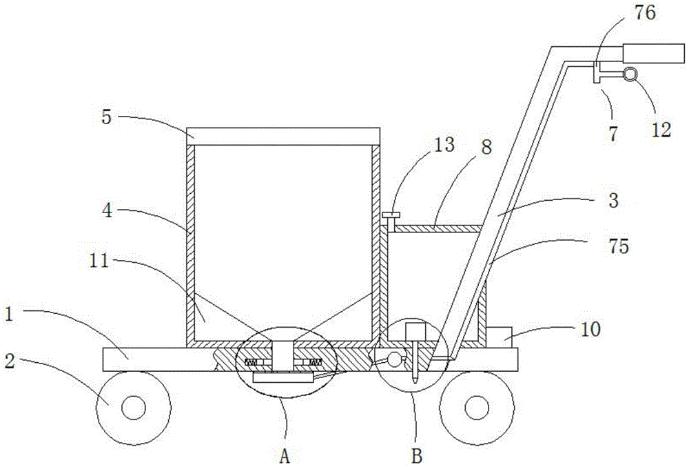 一种手推式园林施工放线车-专利