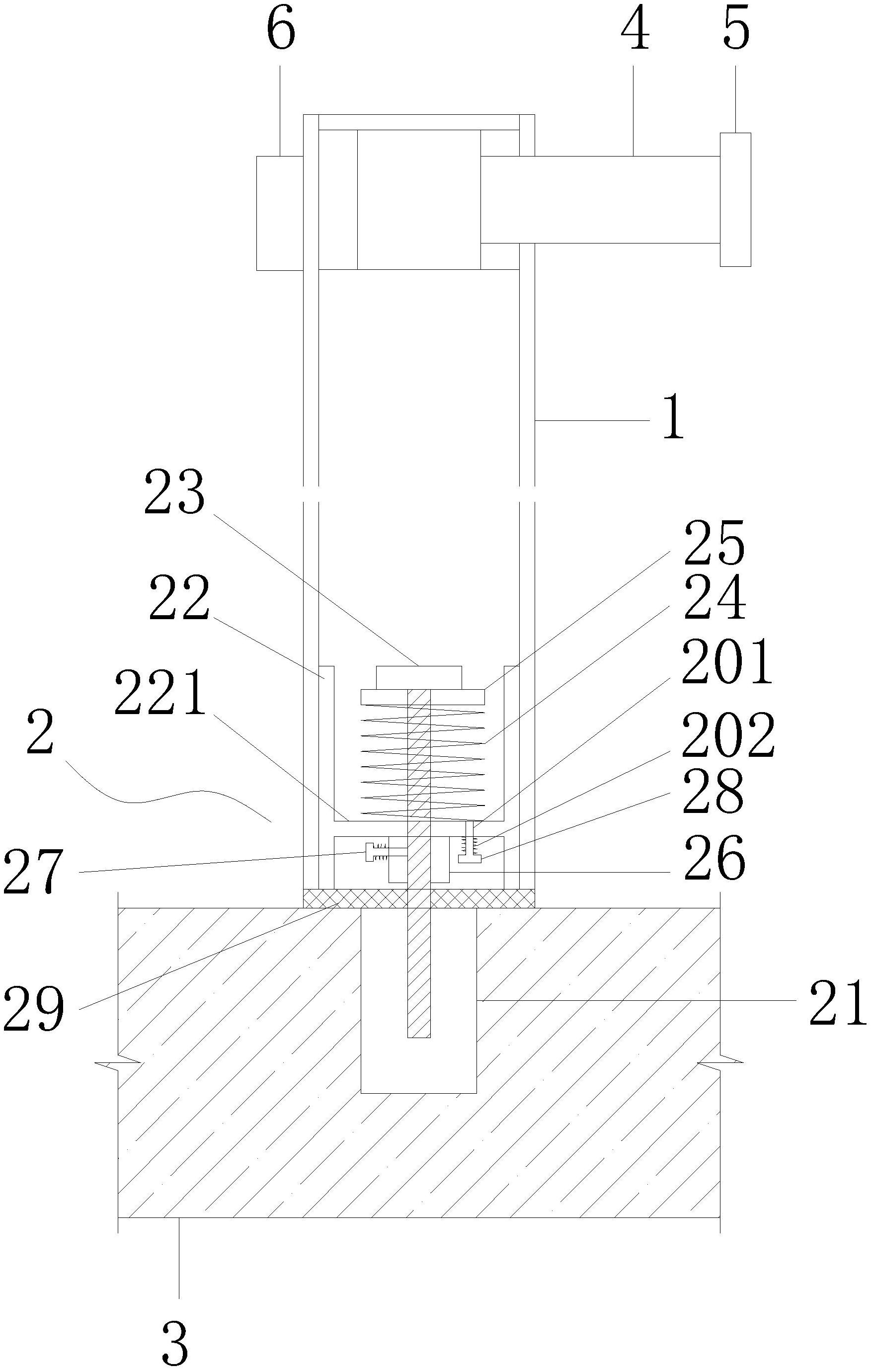 一种引流立柱安装结构-专利