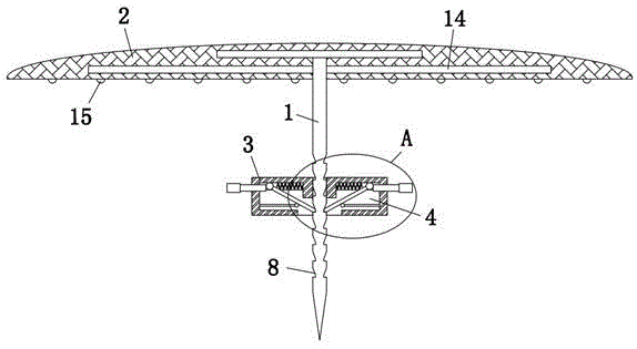 一种用于竹垫的定位支架-专利
