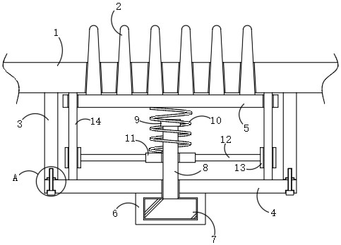 一种空调摆叶限位结构-专利