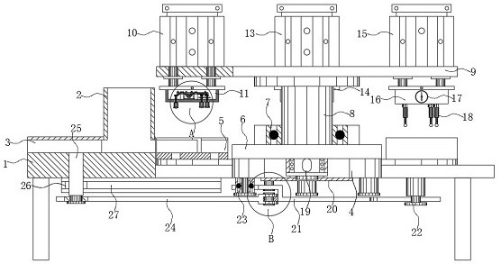 一种梯形刹车减震片自动化生产检测生产加工设备-专利