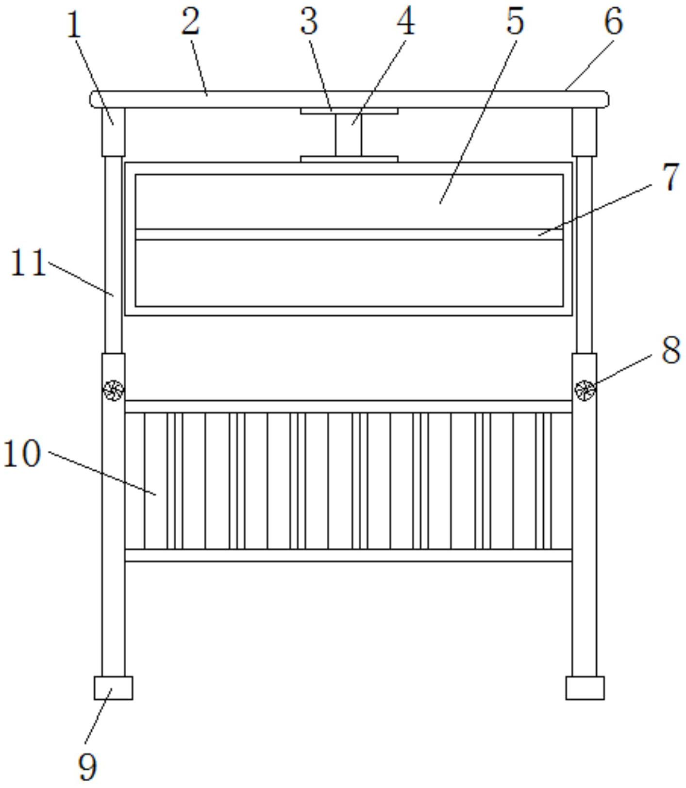 一种塑钢学习课桌-专利