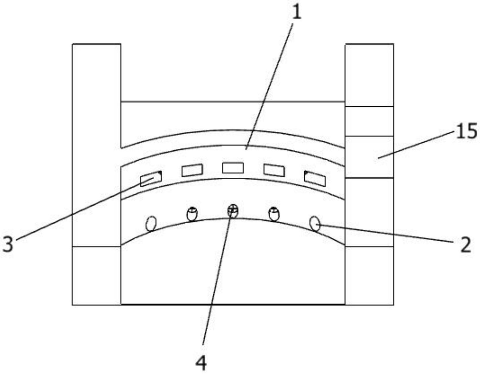 一种弧形结构的缓冲式水利阻挡装置-专利