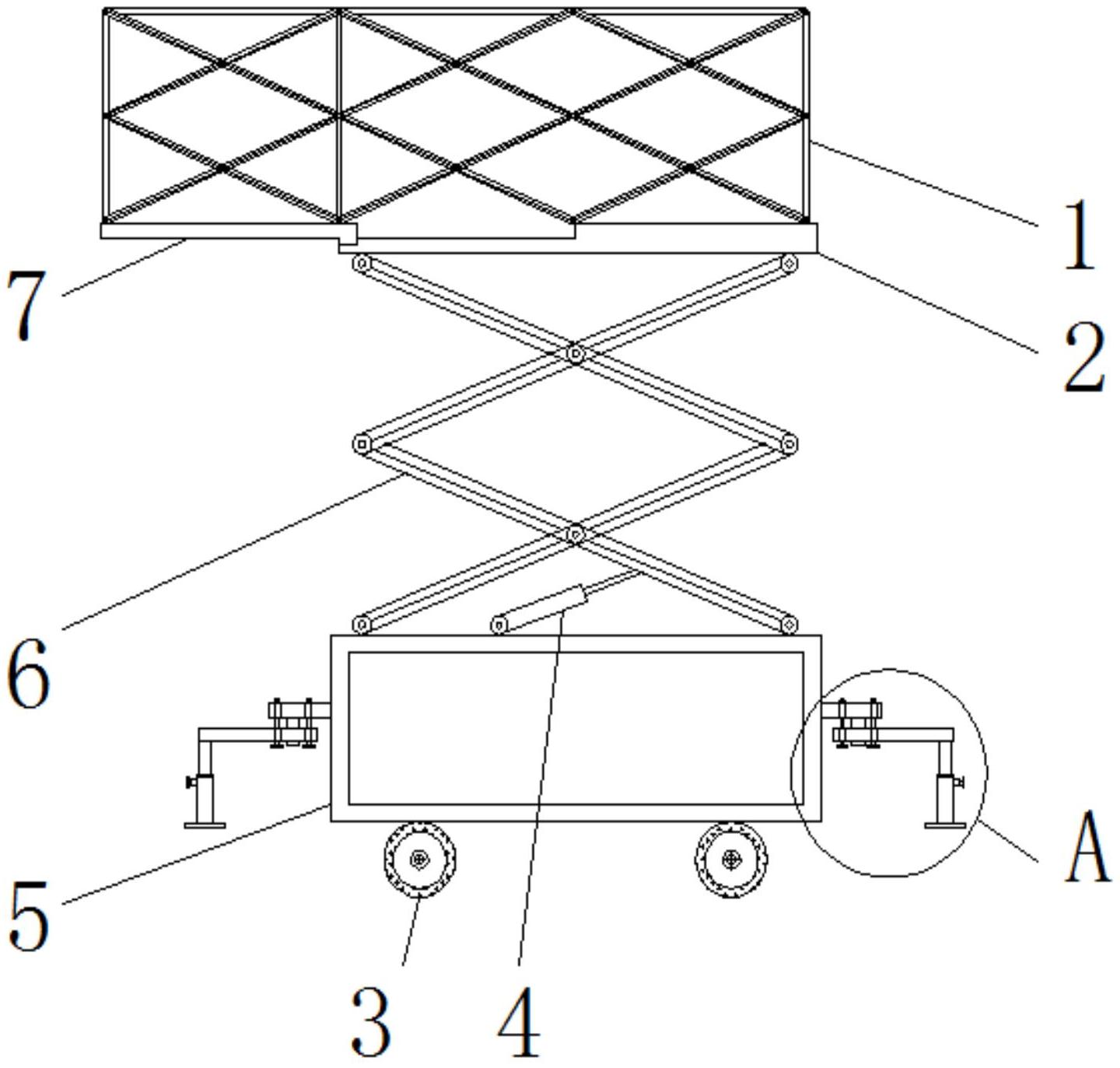 一种安全型剪叉式高空升降作业平台-专利