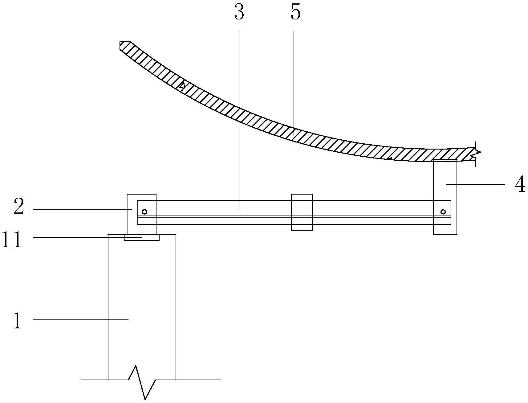 一种马鞍板壳板与抗风柱连接节点结构-专利