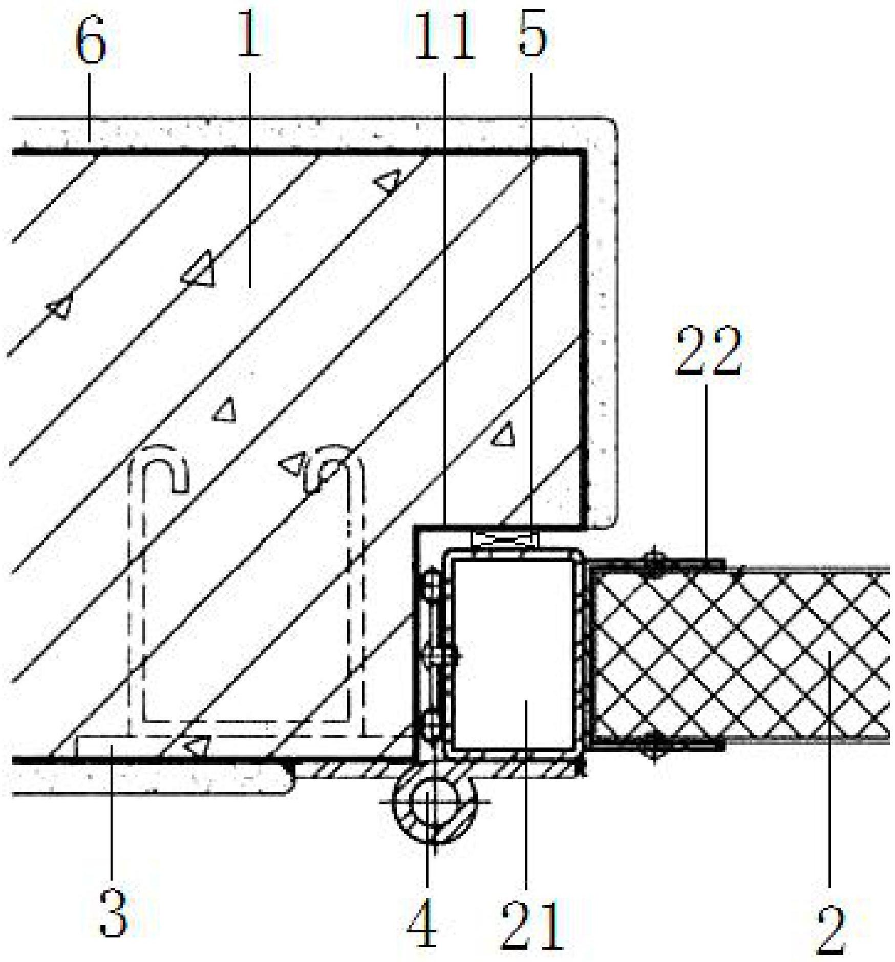 一种变配电所平开钢门无门框安装结构-专利
