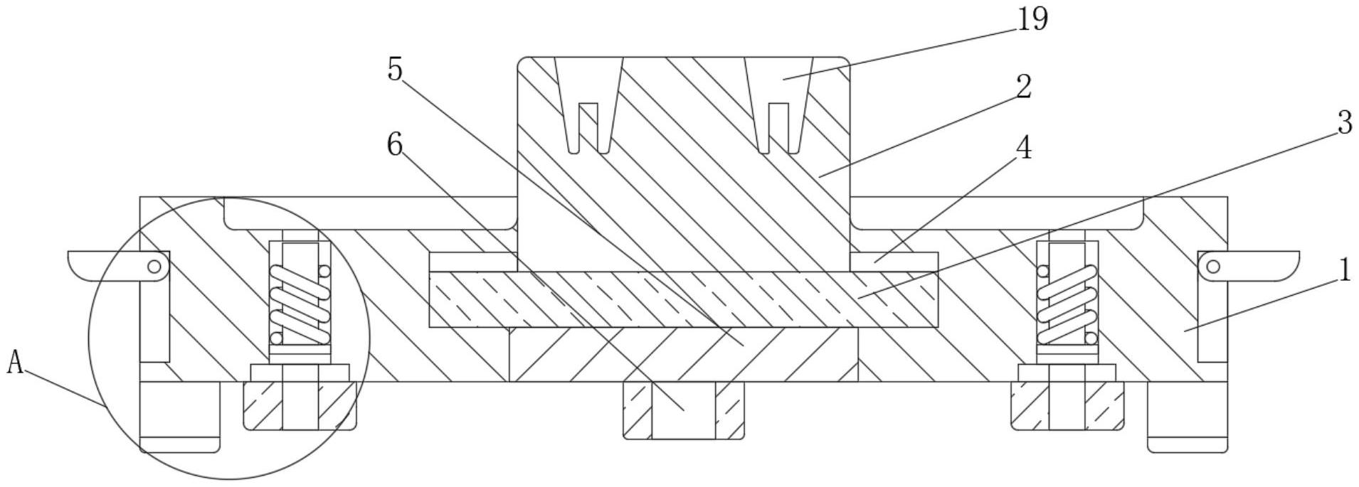 一种简易内置推出板模具结构-专利