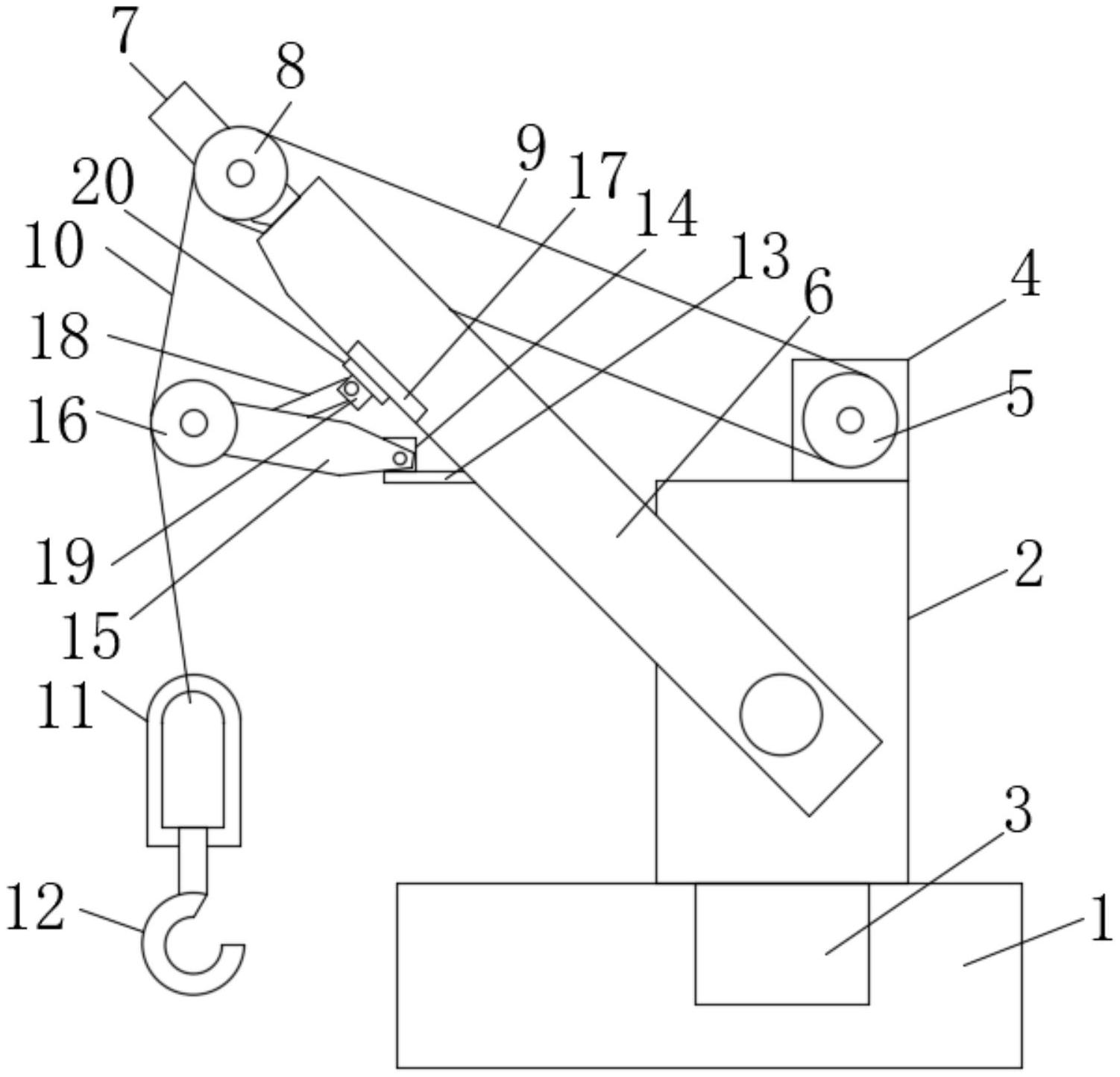 一种克令吊杠杆式测力装置-专利