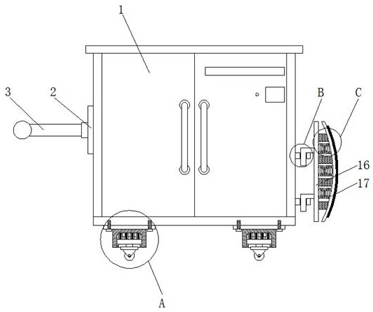 一种建筑工地用移动式配电柜-专利
