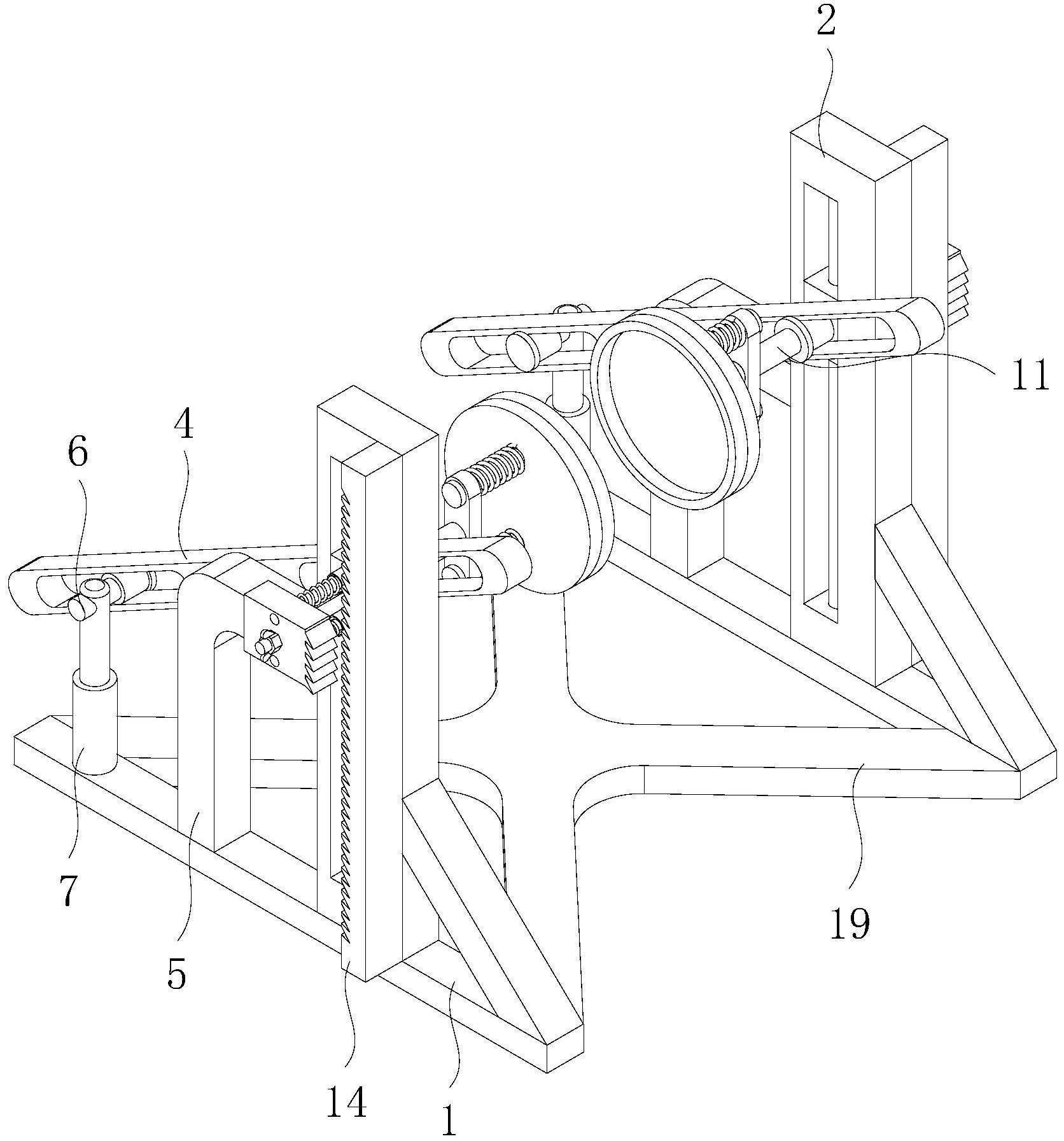 一种纺织用机械支撑架-专利