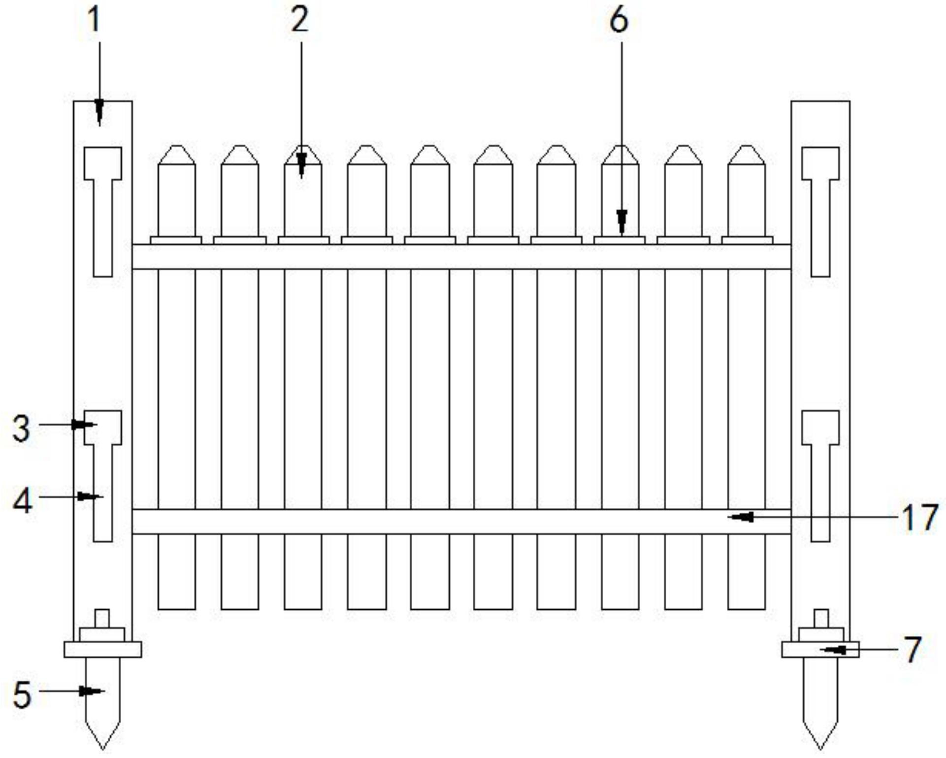 一种园林用加固型安全围栏-专利
