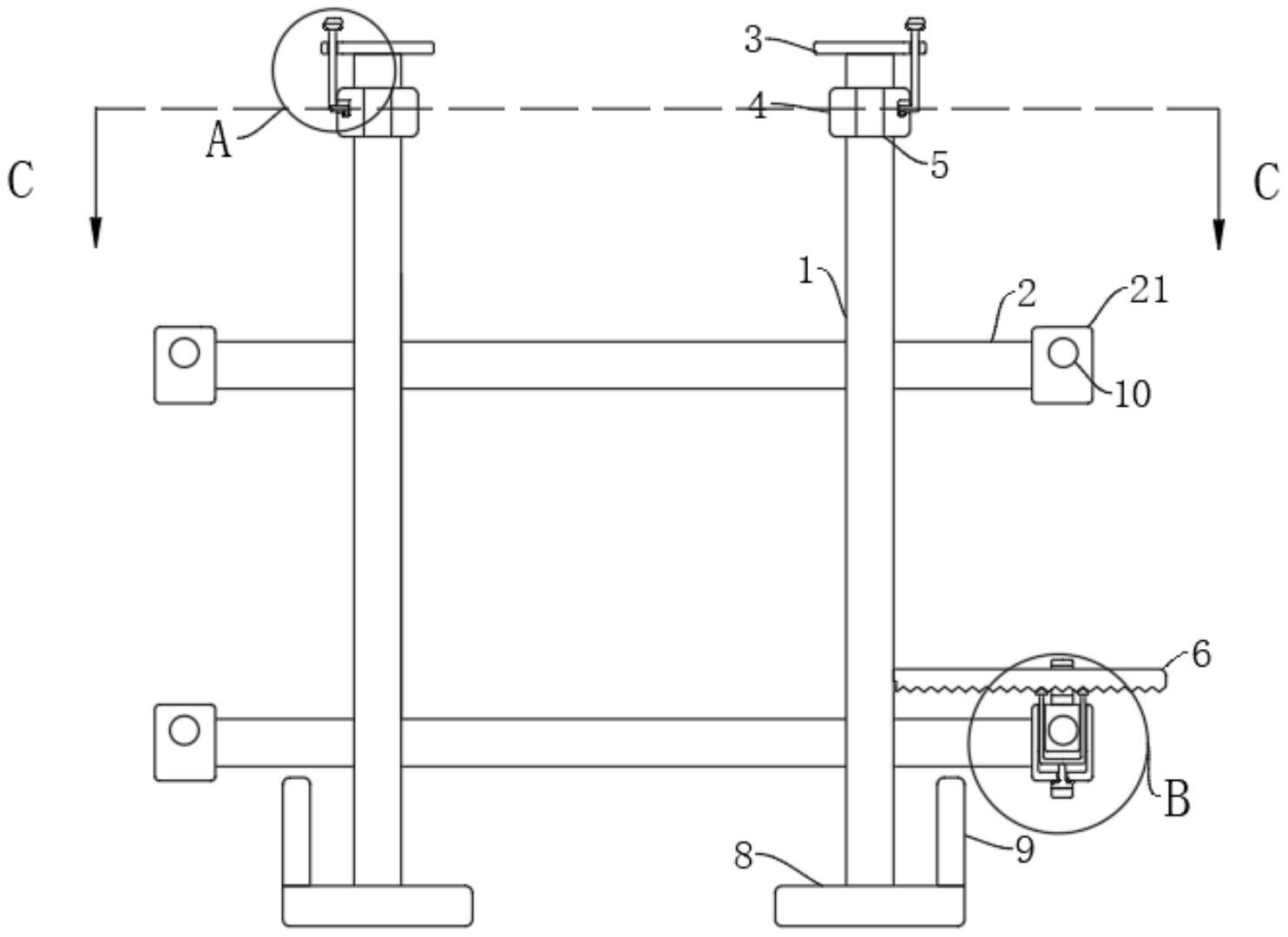 一种锁扣锁紧固定的电暖器挂墙支架-专利