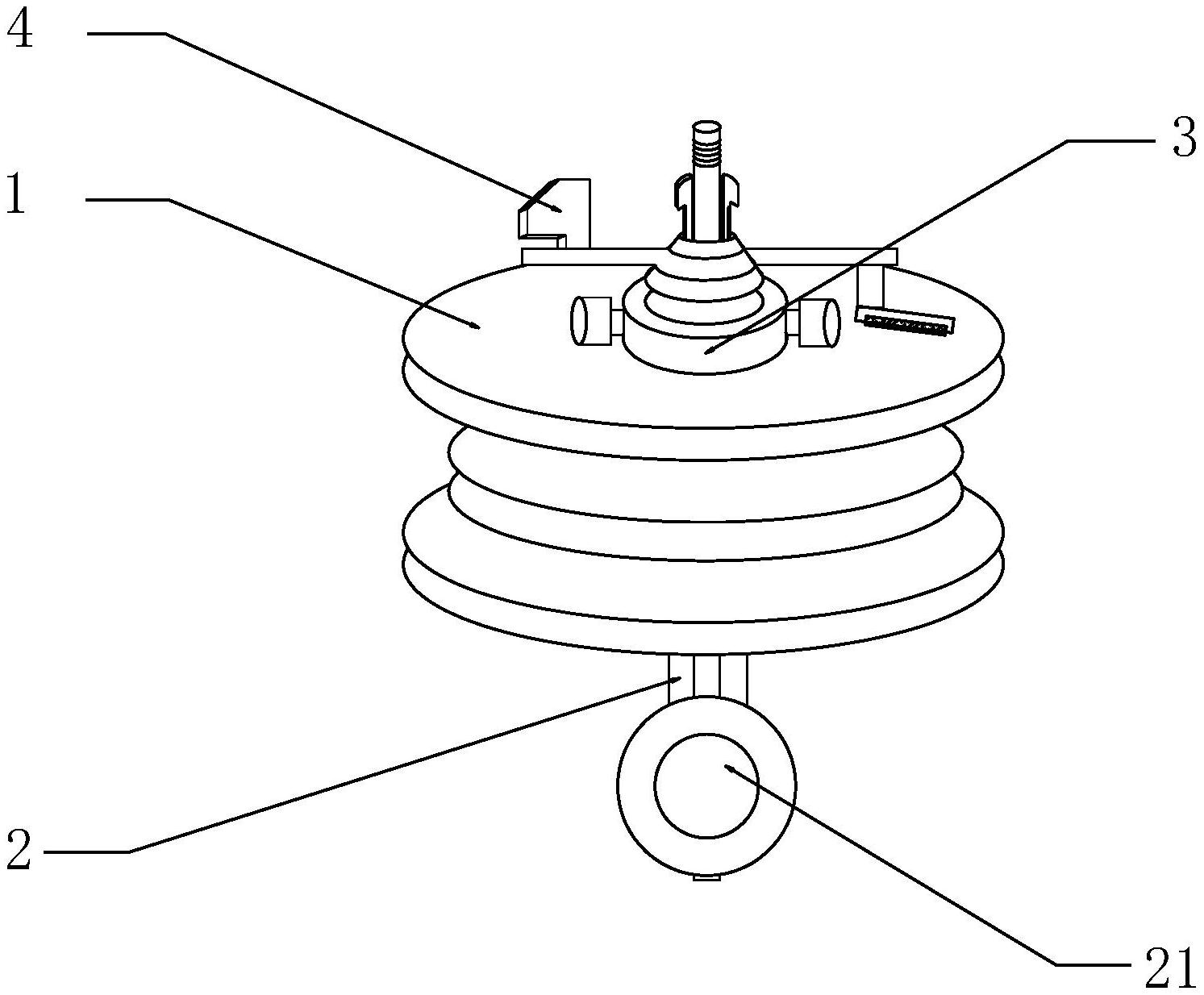 一种带弹扣的架空线路用瓷绝缘子-专利