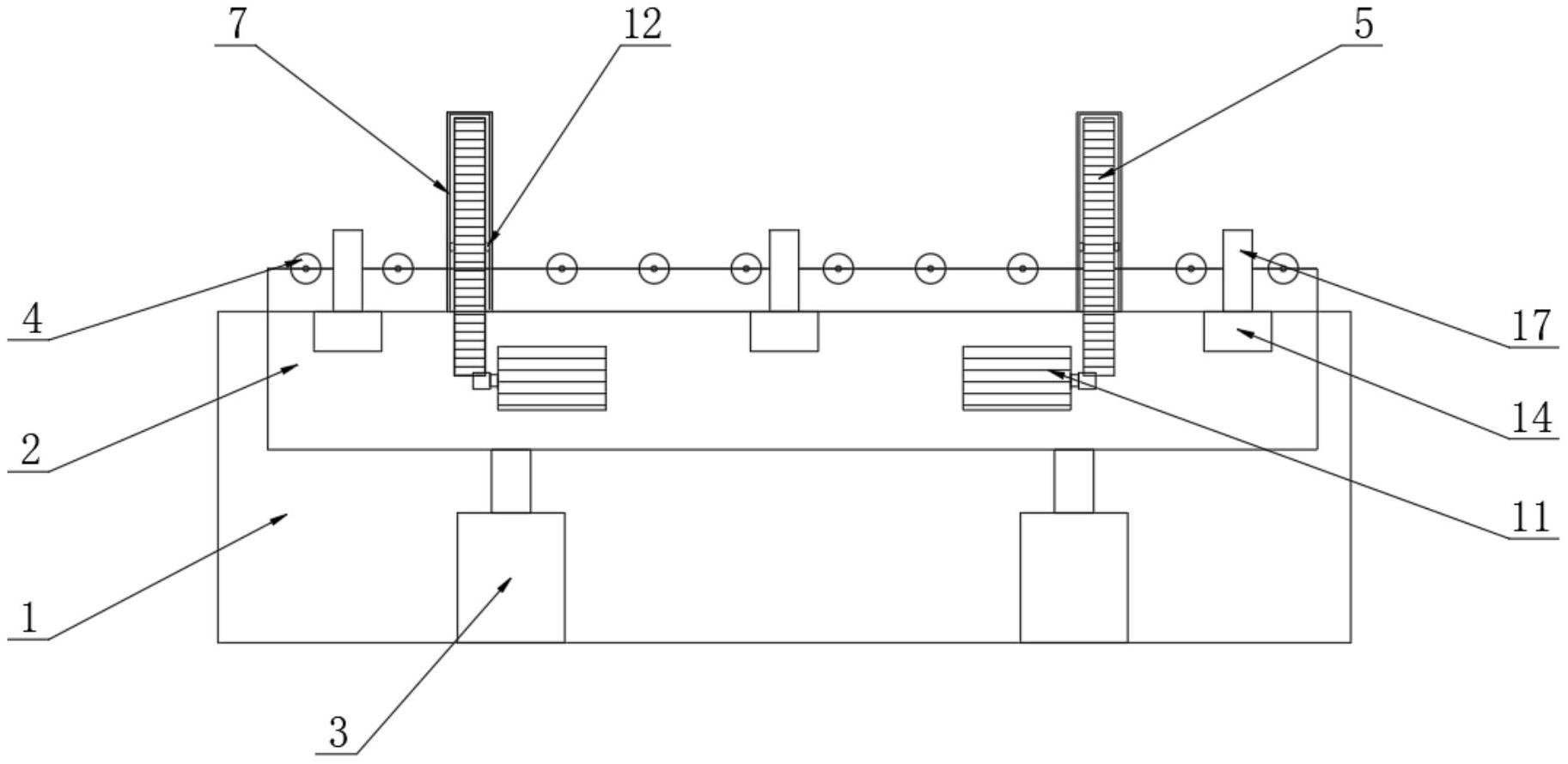 一种密集型母线生产线的夹持结构-专利
