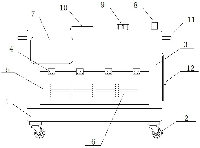 一种便携式可拆静音柴油发动机小机组-专利