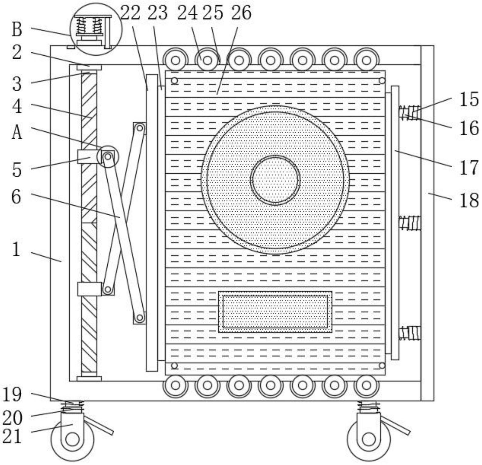 一种具有保护功能的音箱运输用运输箱-专利
