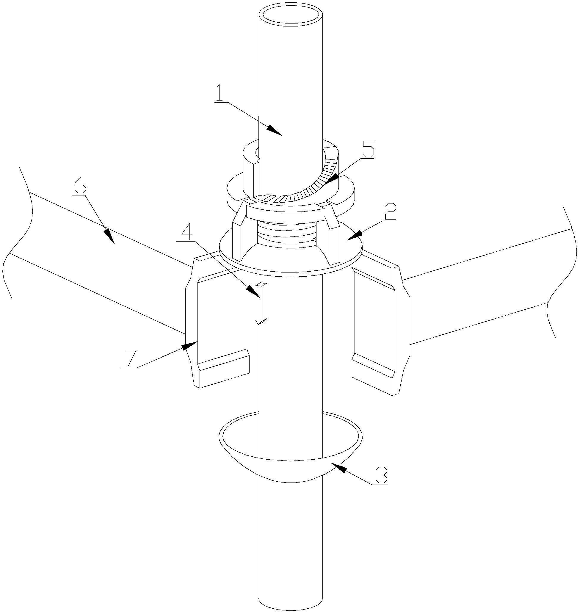 一种新型承插式钢管脚手架-专利