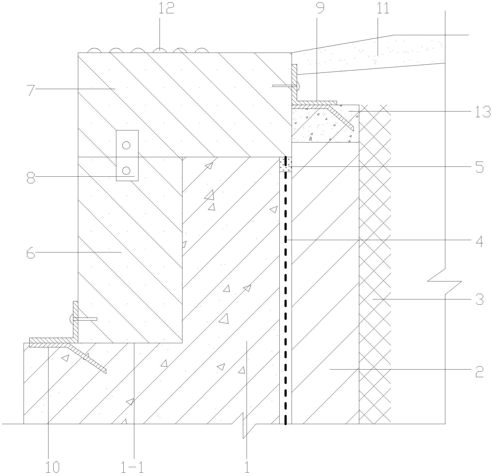 一种防滑木饰驳岸连接节点结构-专利