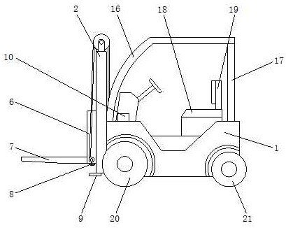 一种具有货叉位置检测功能的AGV叉车-专利