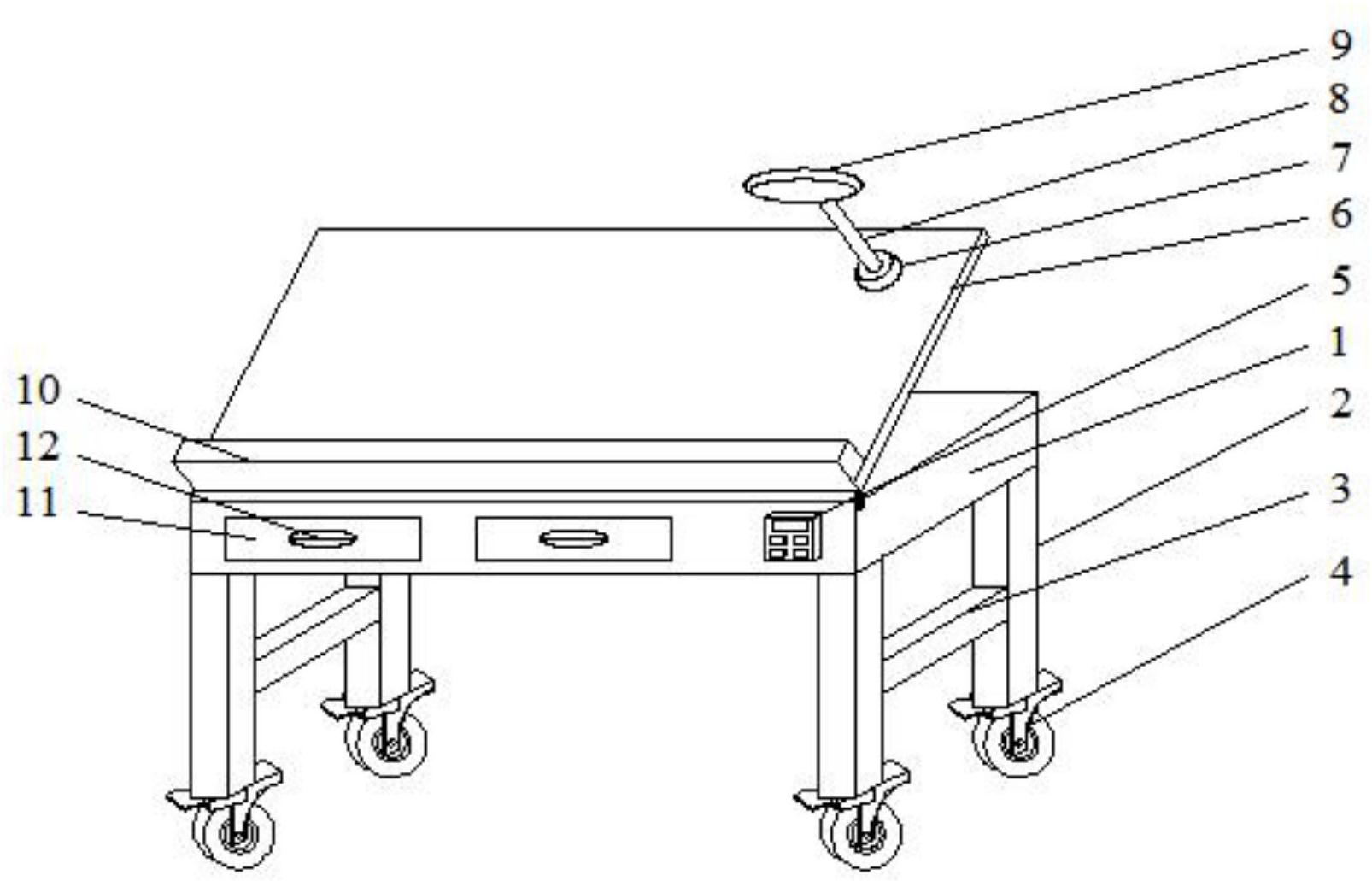 一种便于调节高度的机械制图专用桌-专利