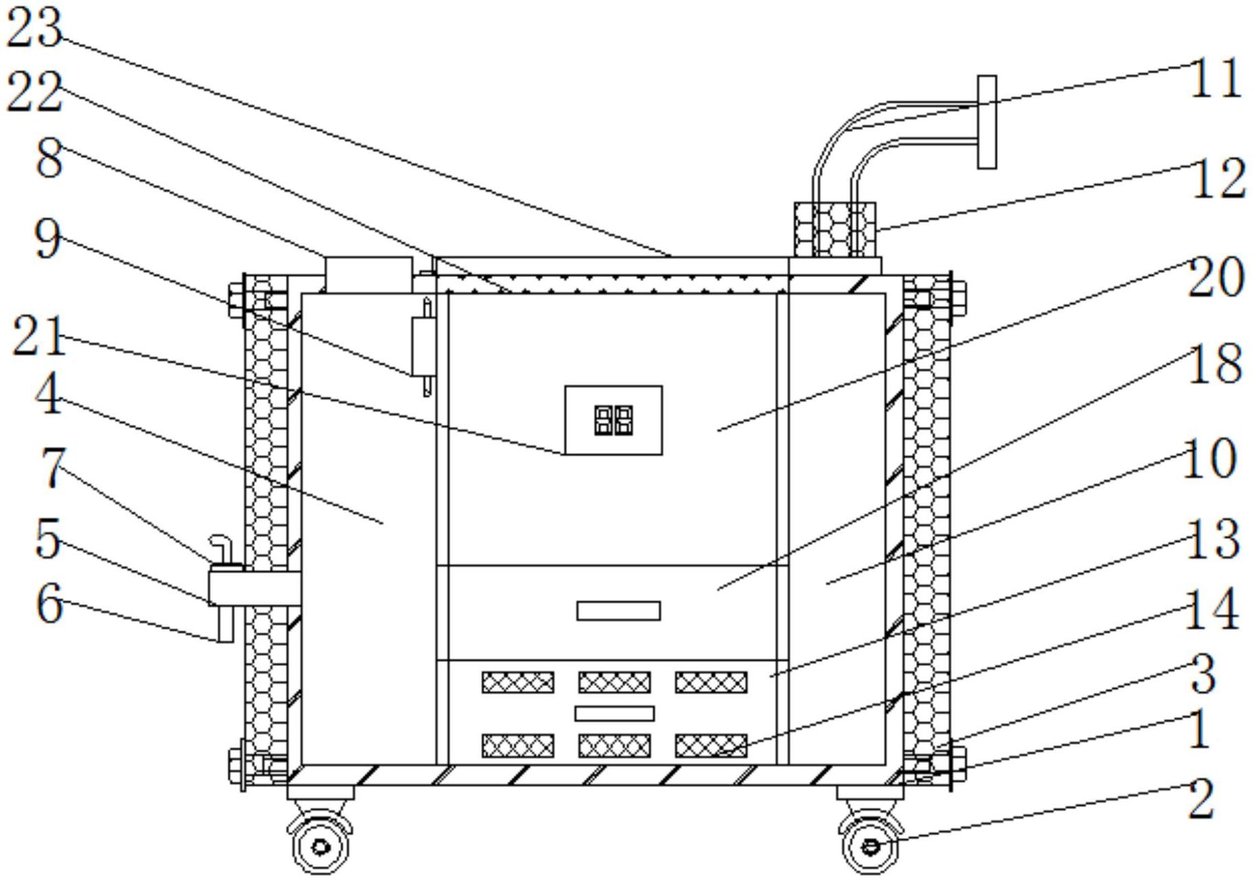 一种具有防烫伤装置和密封结构的锅炉-专利