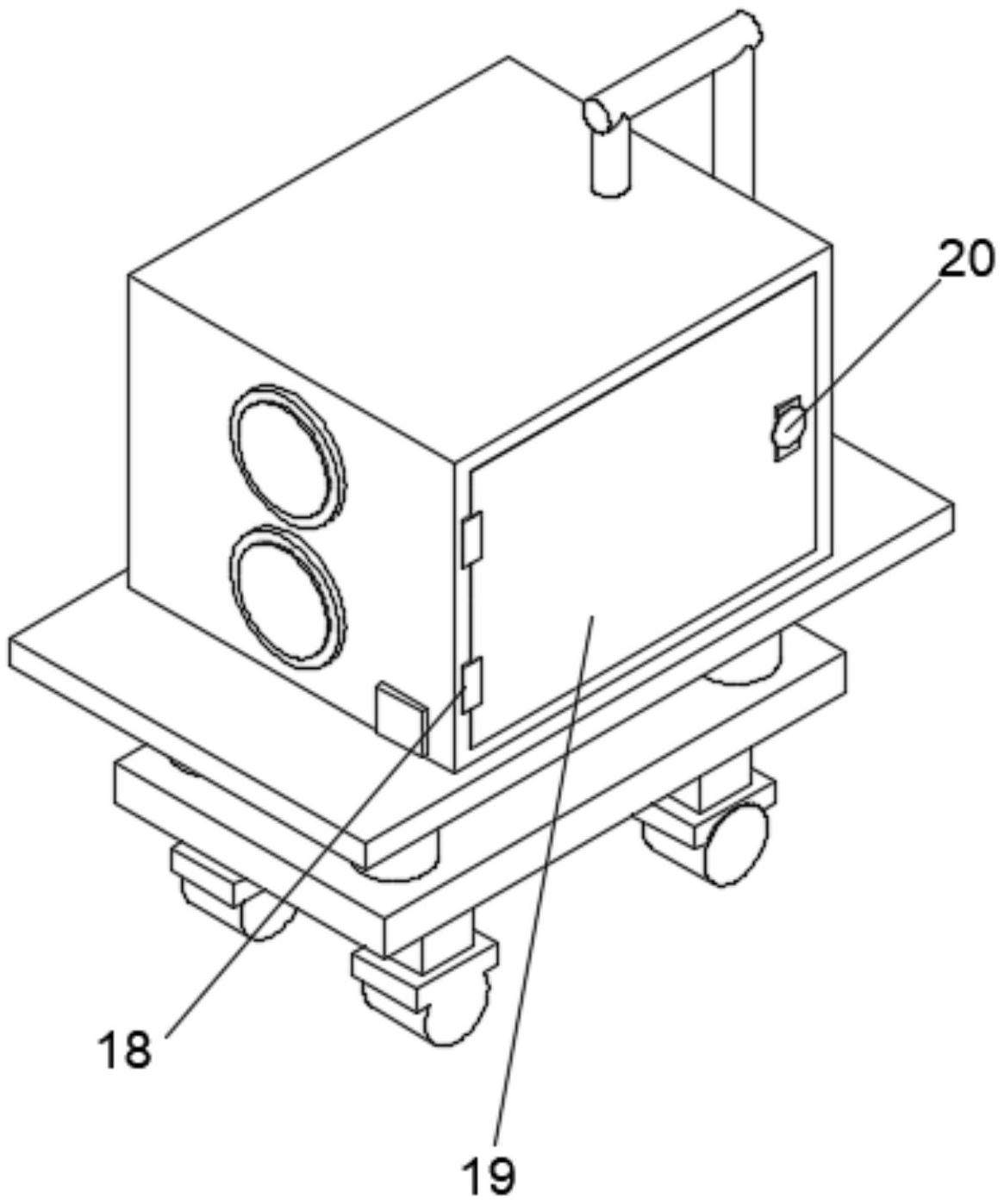 一种具有减震除尘的纺织机防护箱装置-专利