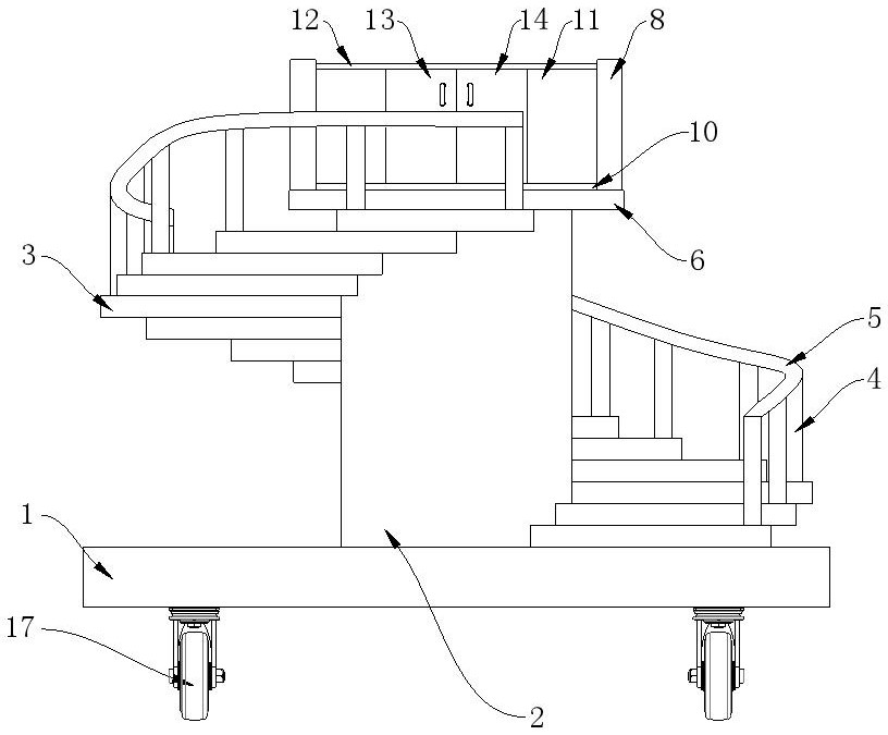 一种具有防护功能的桥梁矩形墩用安全爬梯装置-专利