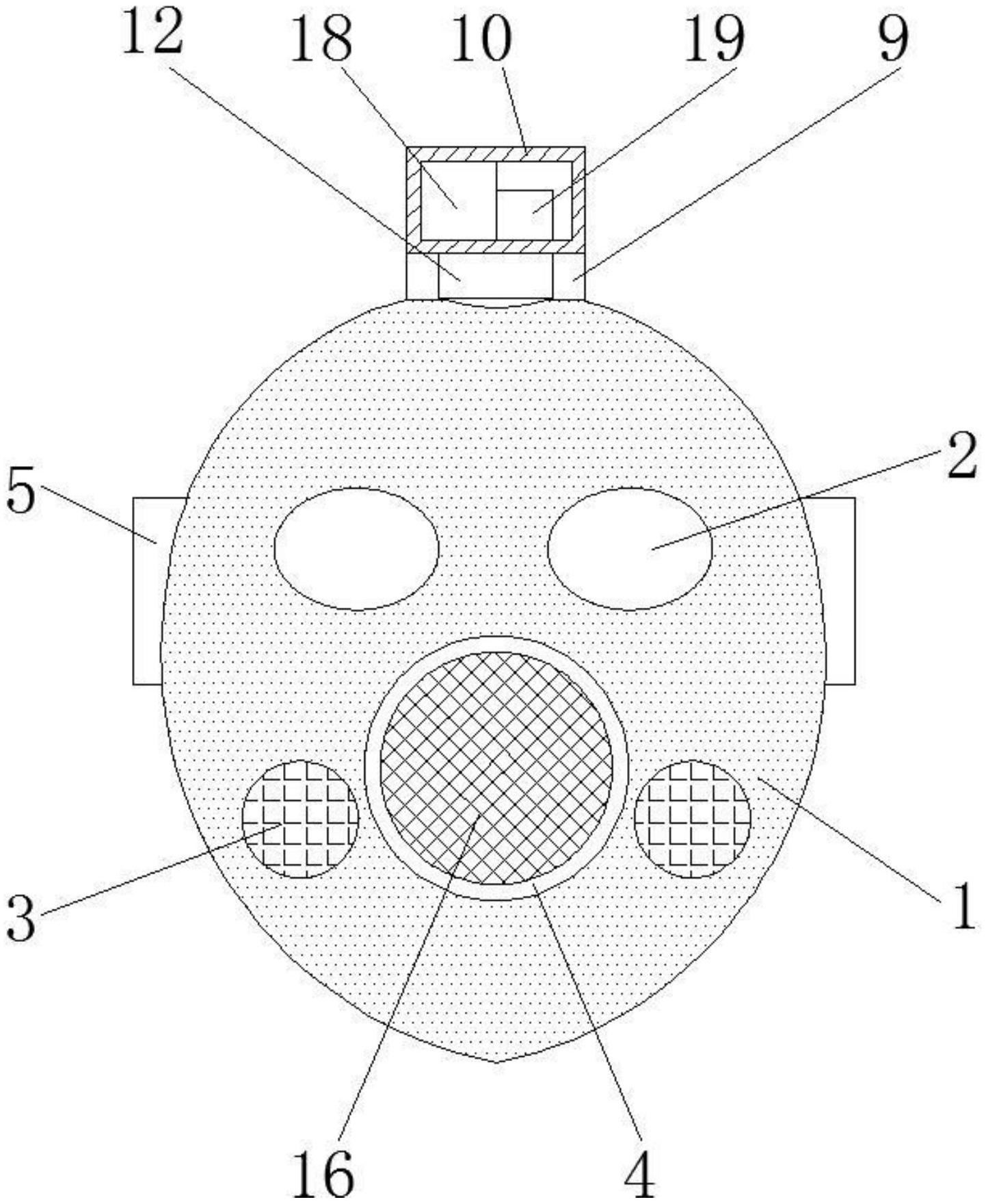 一种地下煤矿使用的防尘面罩装置-专利