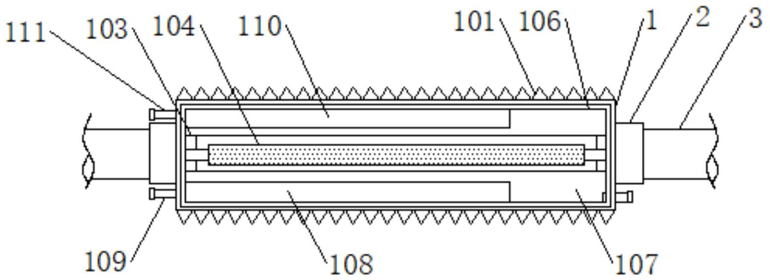 一种新型电加热瓦楞纸板滚压辊-专利
