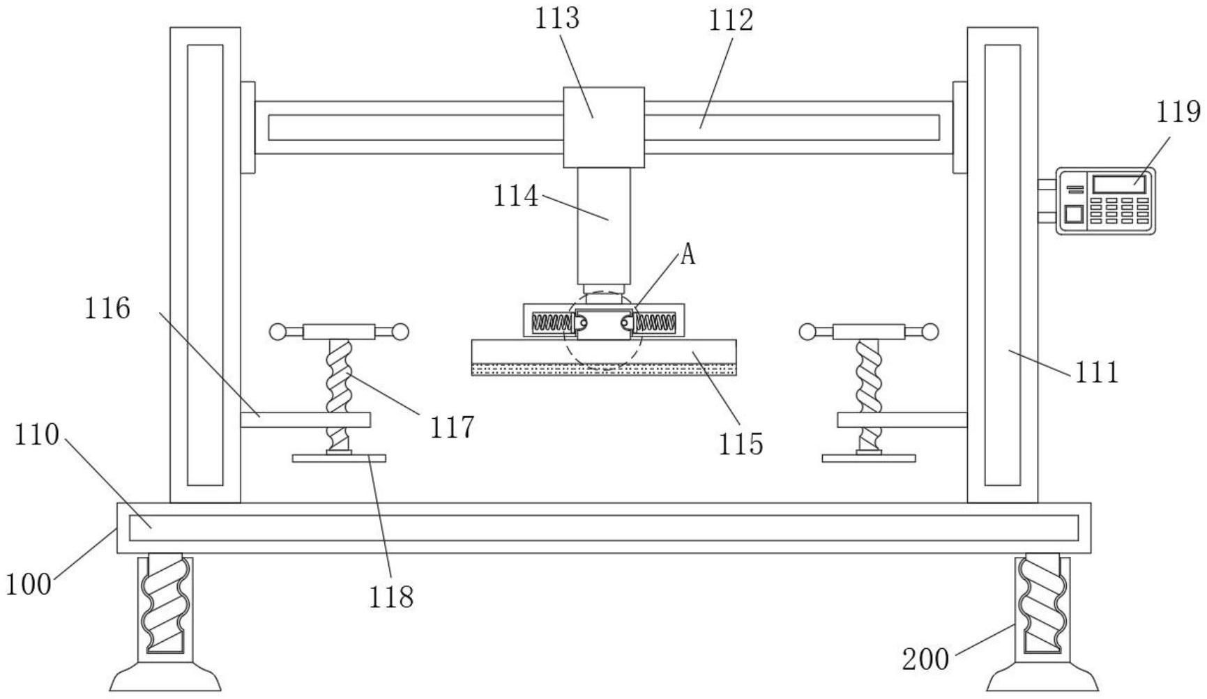 一种用于床垫生产具有定位结构的布料裁剪设备-专利