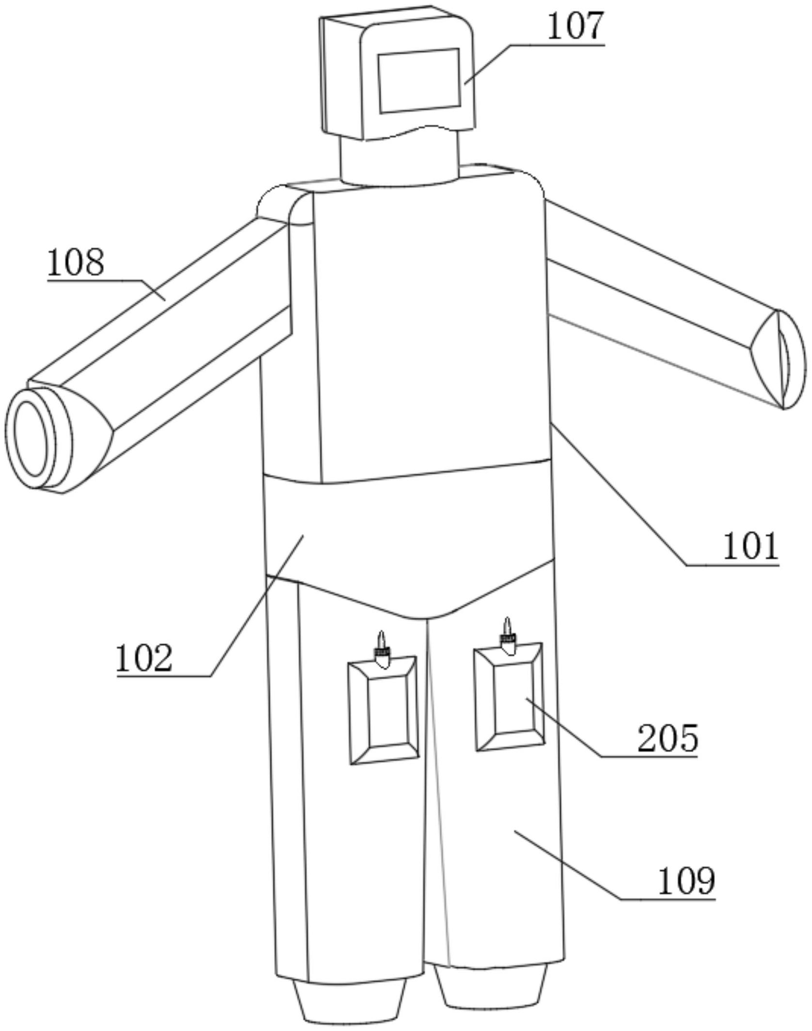 一种具备集尿排尿结构的抗静电防护服-专利