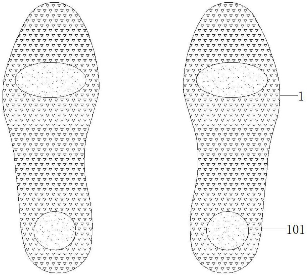 一种具有抗菌除臭效果的保健鞋垫本体-专利