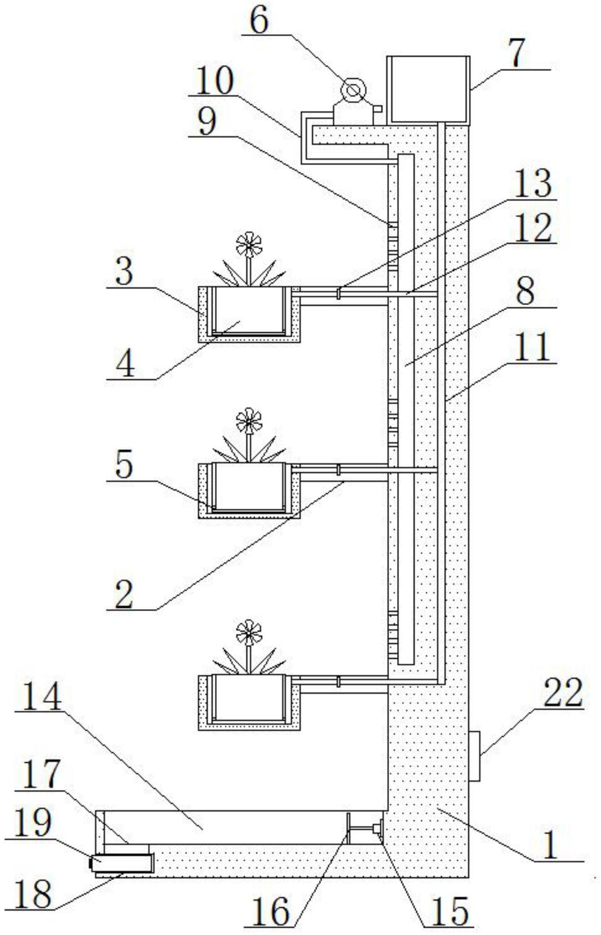 一种带有补水功能的园林工程用展示花架-专利