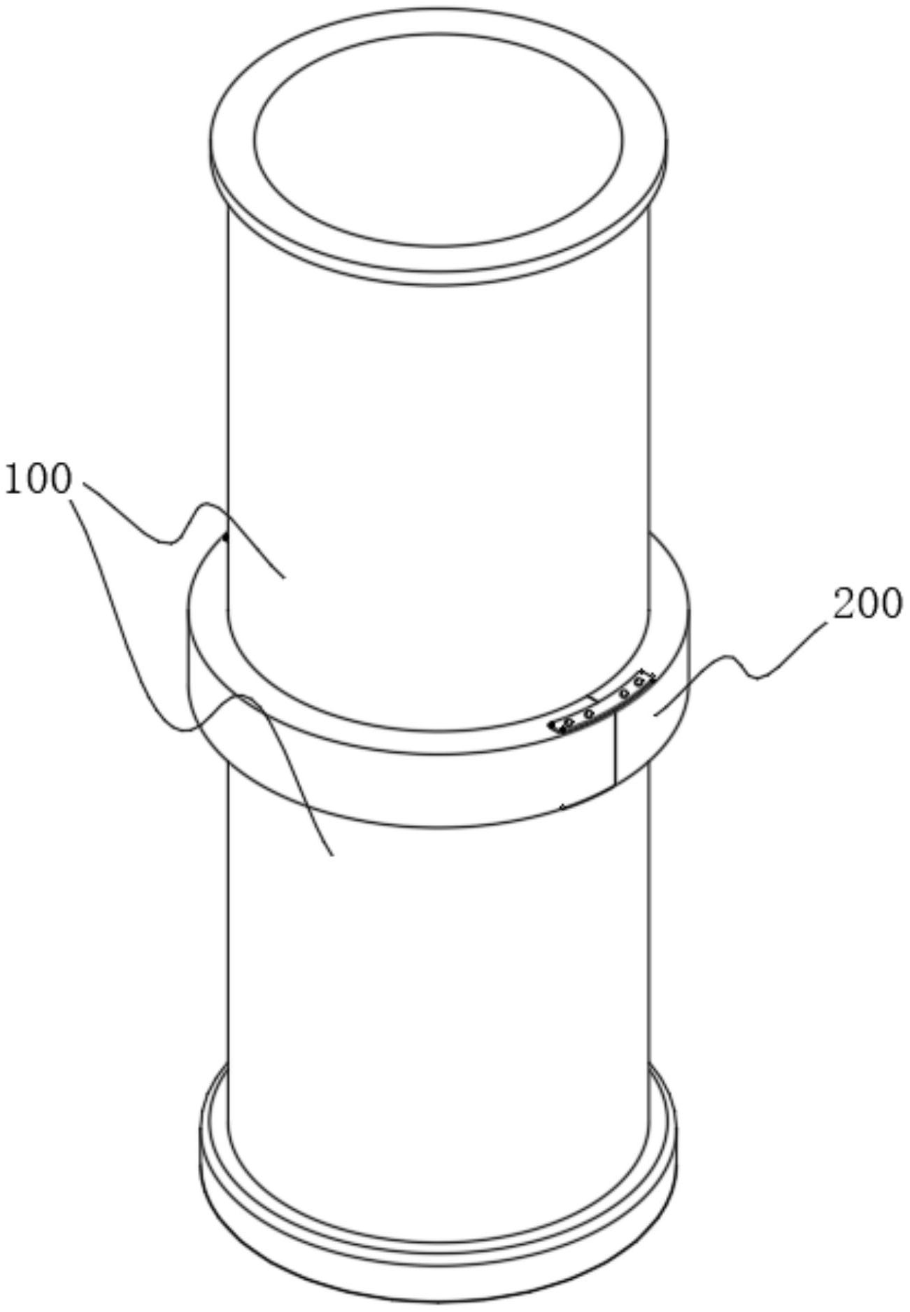 一种防爆管道直立连接用支撑装置-专利