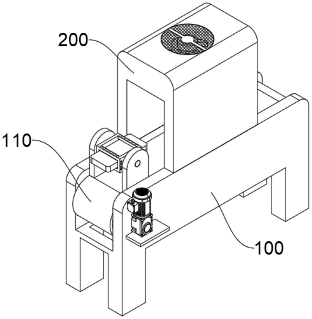 一种抬起转动烘干式的建筑砌块砖输送机-专利