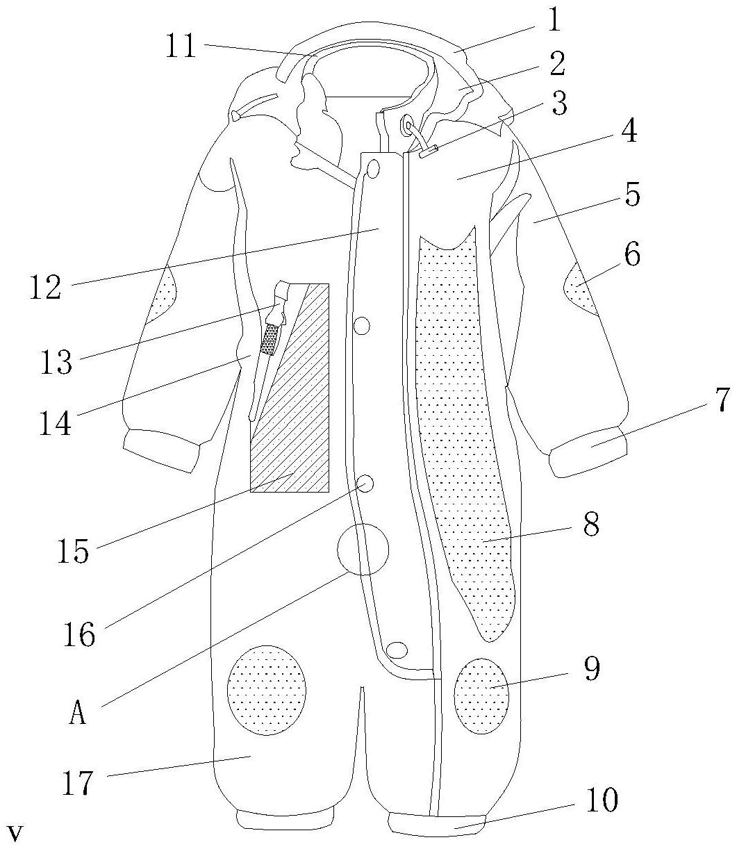 一种具有吸汗防浸湿功能的儿童服装-专利