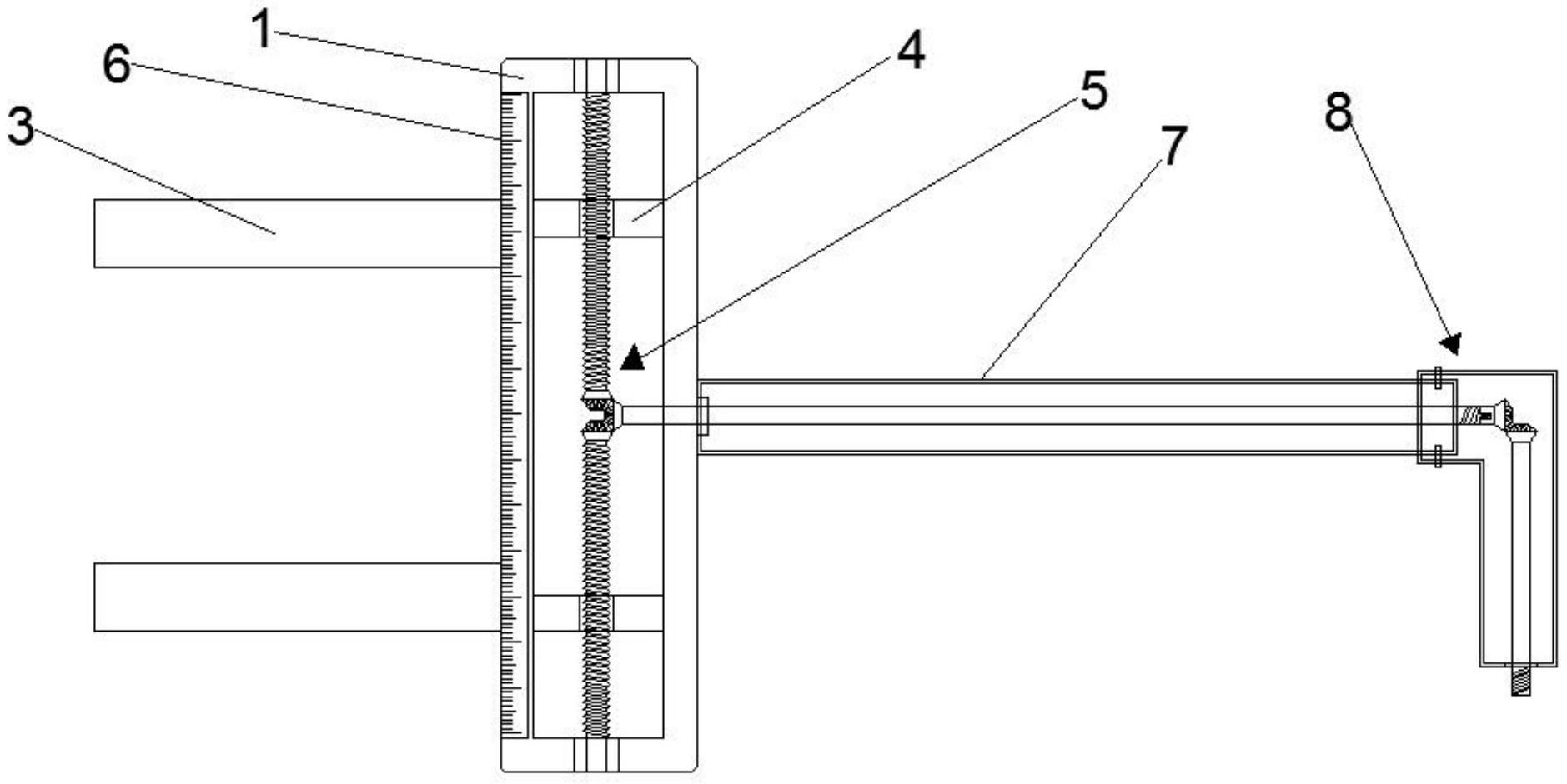 一种新型建筑监理用可拆卸孔径测量尺-专利