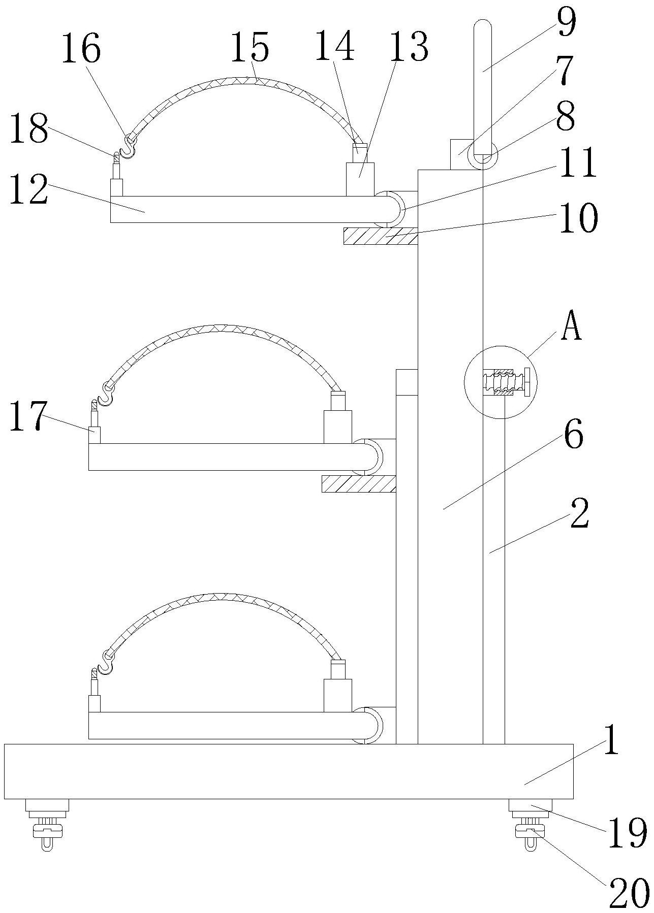 一种建筑钢管用固定堆放架-专利