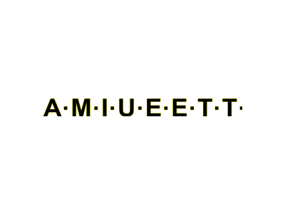 A·M·I·U·E·E·T·T·商标图