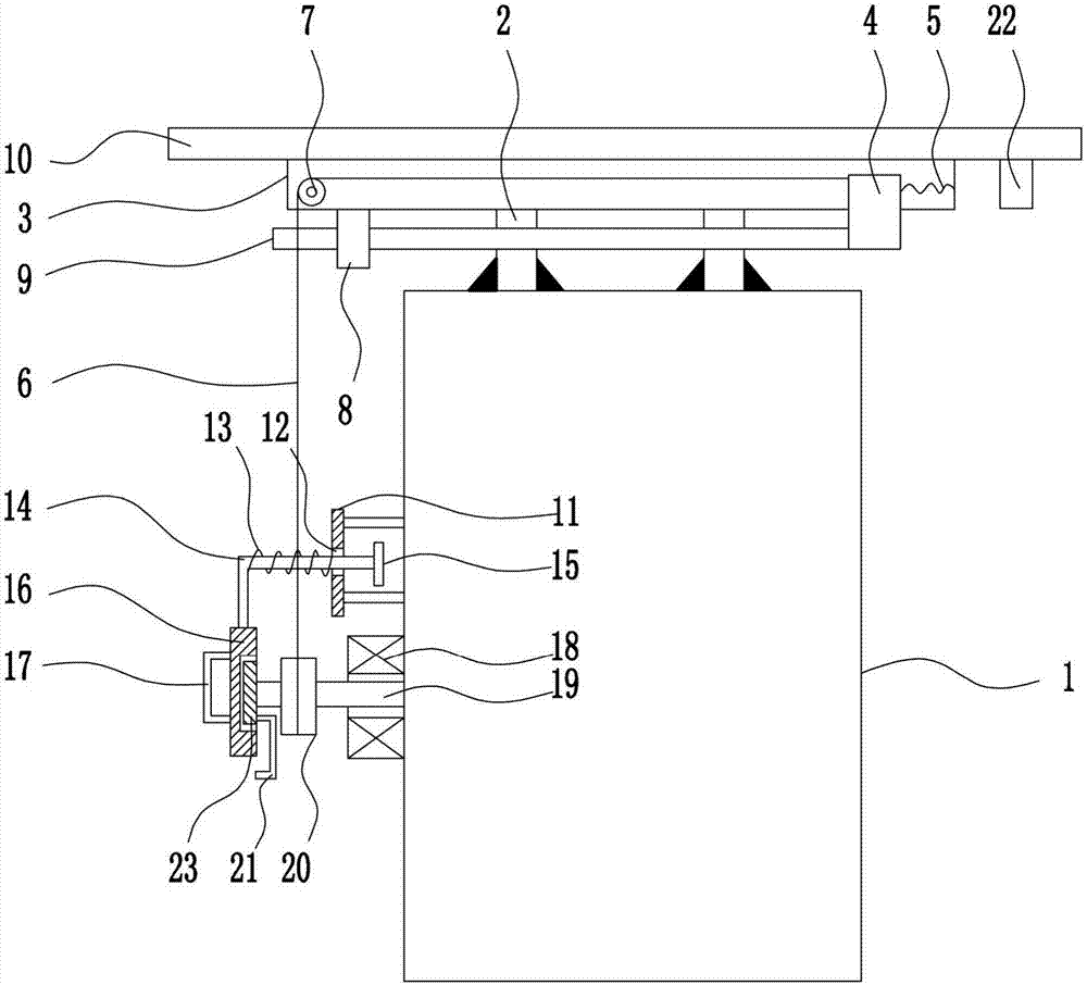 一种遮阳防雨型室外电气配电柜专利图