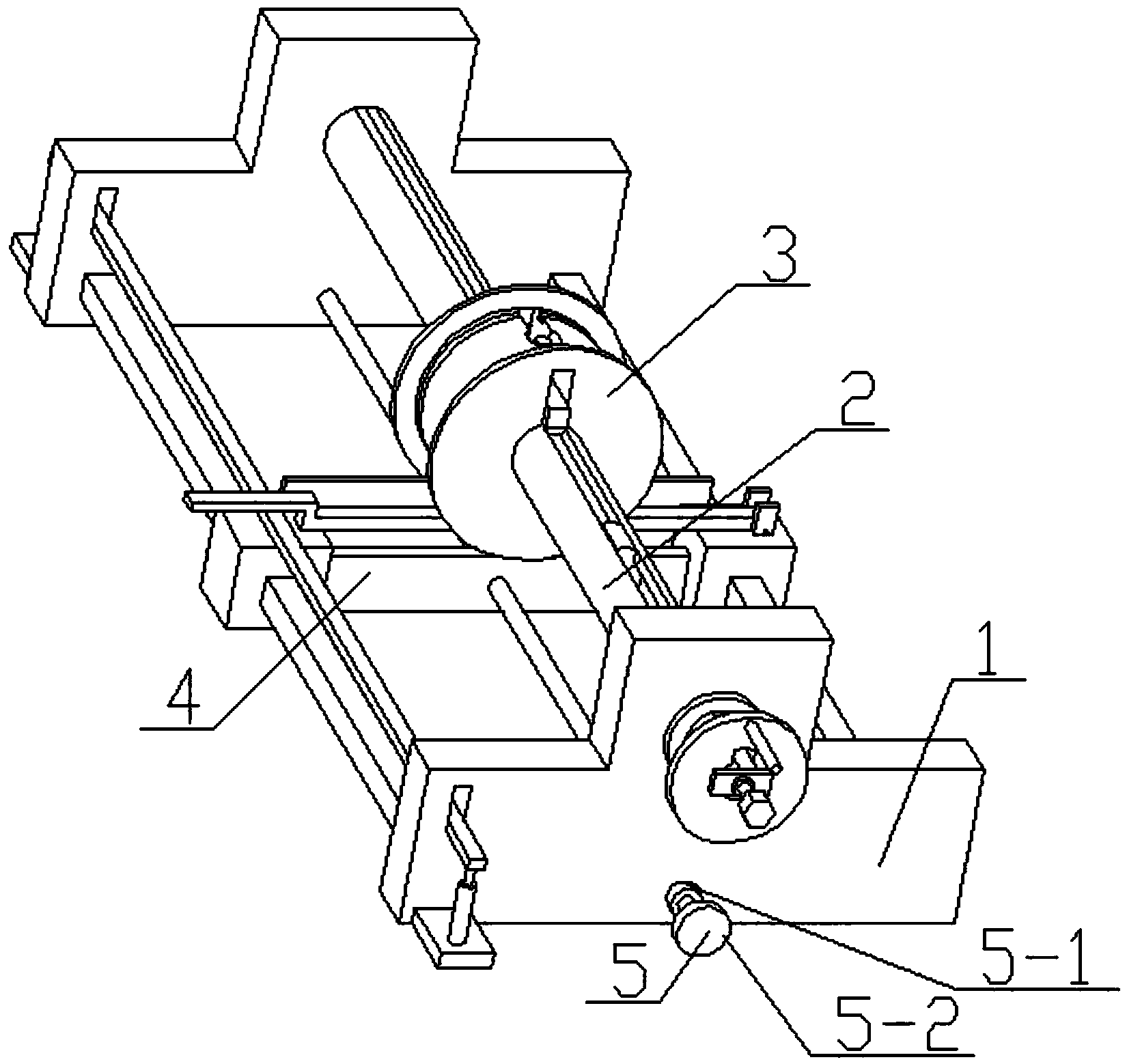 一种新型可离合、平移和刹闸的工业转动机构专利图