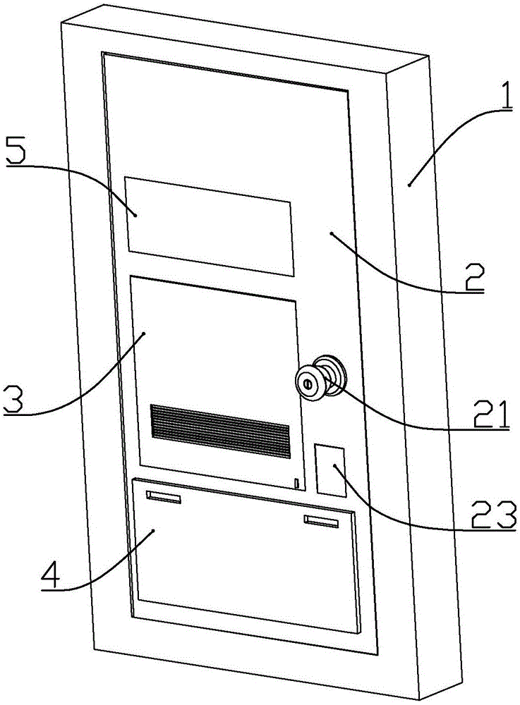 一种低噪声空气净化门专利图