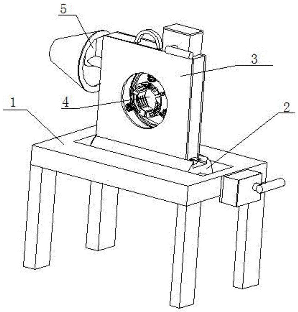 一种便携式可拆卸的旋转焊接管件的夹具专利图